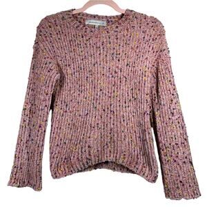 GENERATION K Pink Rainbow Confetti Knit Sweater S/XS (Tag says M)